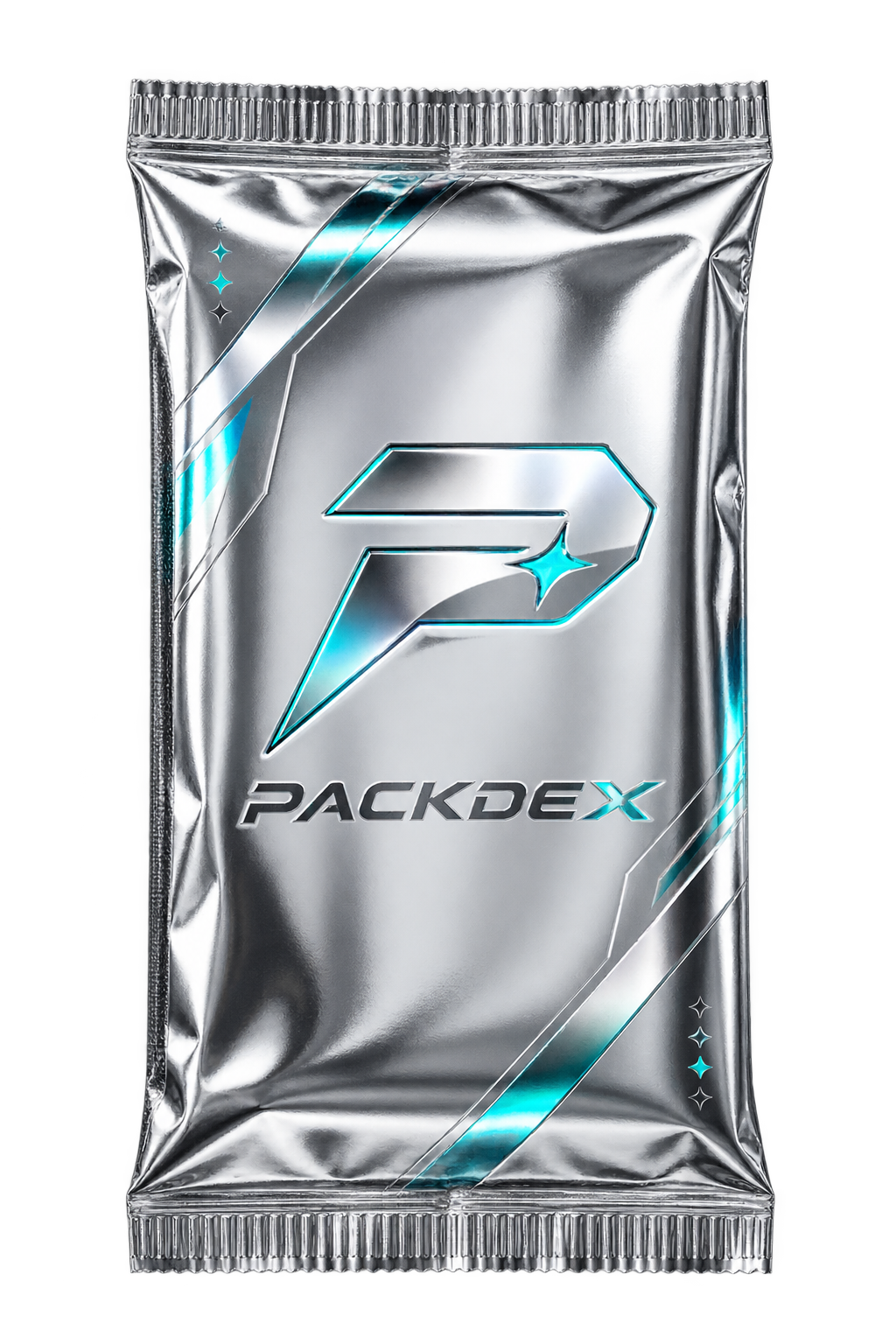 Silver chrome PACKDEX™ foil packet